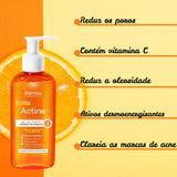 Gel de limpeza facial com vitamina C Actini 140ml